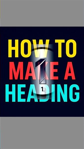 HTML Heading Project | Simple Coding Tutorial#shots #coding