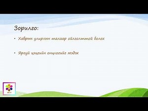 Байгаль, нийгмийн орчин. Яргуй цэцэг. Ахлах, бэлтгэл бүлэг.