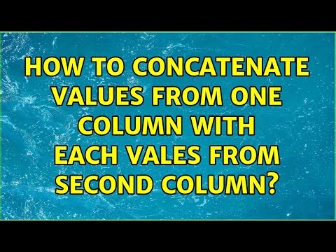 How to concatenate values from one column with each vales from second column?