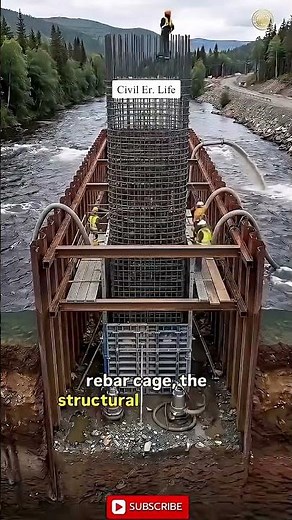 How Bridges Are Built Over Rivers 🌉 | Step-by-Step Bridge Construction #civilengineering #bridge