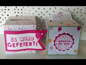 Anleitung Projekt #97: Überraschungs-Geldgeschenk-Box