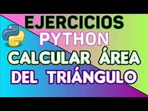 PROGRAMAS/EJERCICIOS CREADOS EN PYTHON🐍📺Cómo CALCULAR el ÁREA de un TRIÁNGULO en PYTHON!