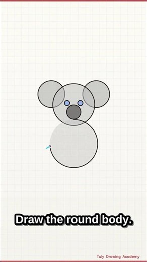 How to Draw a Koala | Easy Step by Step | Tuly Drawing Academy #shorts