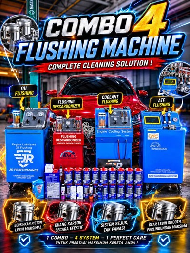 🔥 4 MACHINE COMBO SERVICE 🔥 ✅ Decarbonizer Machine ✅ Engine Oil Flushing ✅ Coolant Flushing ✅ Gearbox Flushing Carbon dalam piston dibersihkan, sludge dalam enjin dicuci, coolant ditukar dan gearbox diservis untuk prestasi yang lebih optimum. #jrperformancejohor #jrperformance #safetycarsafetylife #carupgrade #Decarbonizer