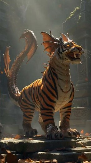 Epic Dragon to Tiger Hybrid Transformation | Mythical CGI Morph Animation