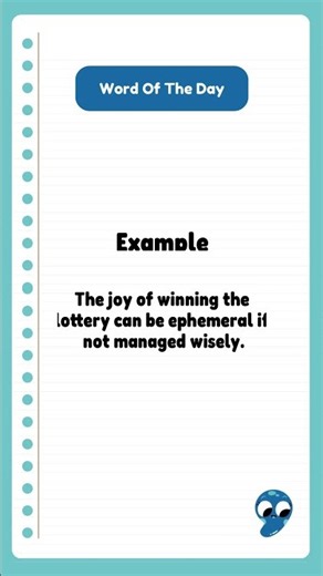 Word of the Day: Ephemeral