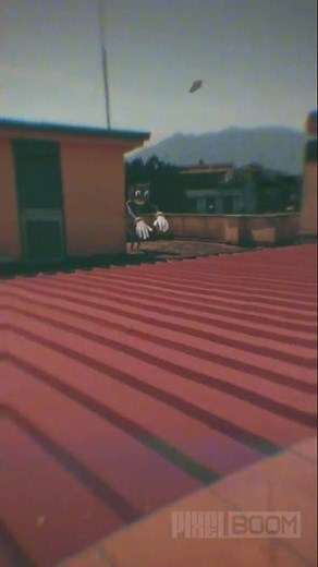 Cartoon Cat Sighting Caught on Camera Real Life - SCARY !!!
