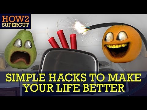 Annoying Orange - HOW2 Do Simple Hacks to Make Your Life Better!!
