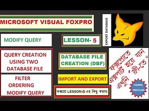 Ms Visual Foxpro 6.0, Les-05 ,Query Creation (Using Two Table)