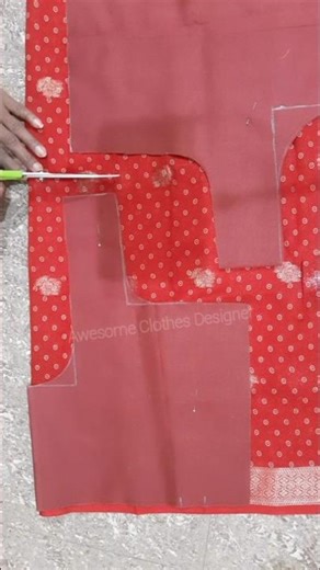 Simple blouse cutting/#blousecutting/#short