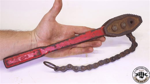 Super Ego Chain Pipe Wrench Restoration – From Rusted Relic to Workshop Beauty