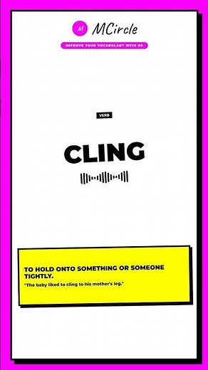 Learn English: What is Cling? | Vocabulary Shorts