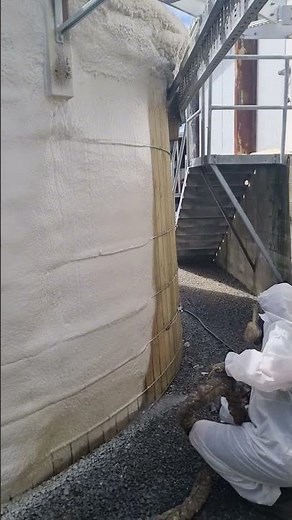 Closed Cell Spray Foam Insulation for an Ice Water Tank