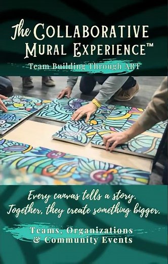 Team-Building Through Art 🎨 | The Collaborative Mural Experience™ #corporateevents #teambuilding