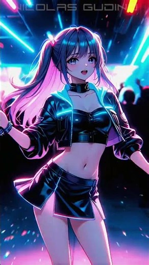 System service exception, she served me with a slow dance 🖥 #Waifu #Cyberpunk #AiGirl #FYP #Shorts