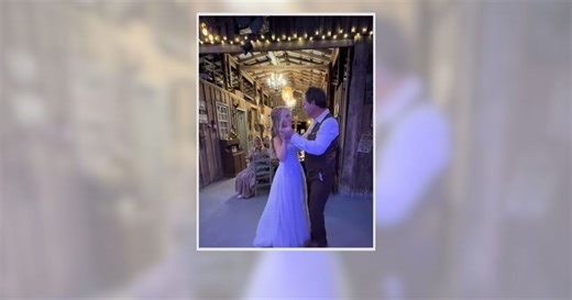 Bride and father-in-law share epic wedding dance medley