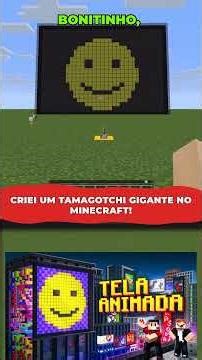 criei um tamagotchi gigante no minecraft #minecraft