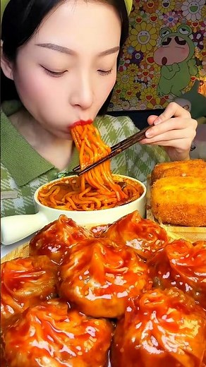 Eating Spicy Food ASMR Noodles