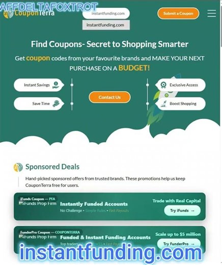 Instant Funding Coupon Code 50% OFF | Latest Discount & Promo (Feb 2026)