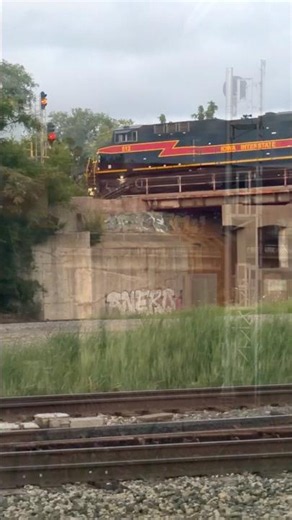 IAIS train BIRDSW passes through Blue Island on the Joliet Sub for Burr Oak Yard #iais #train #fyp