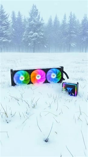 Thermaltake Middle East on Instagram: "TH360 V3 ARGB Sync AIO Liquid Cooler features a stylish square pump head with infinity mirror effects, along with a detachable top cover for orientation adjustment to match your build. The single-frame fan design achieves superior cable management for easy installation. Paired with high-performance ARGB fans reaching up to 2500 RPM, it delivers exceptional cooling performance."