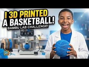 I 3D Printed an Airless Basketball on the Bambu Lab A1! 🏀