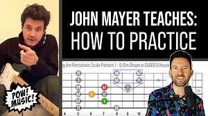 John Mayer Teaches: HOW to PRACTICE & Play Guitar (1 Hour Guided Lesson with fretLIVE) Download the playable TAB and .pdf, and join us for live weekly interactive small group zoom lessons by becoming a Pow Music Patron here: https://www.patreon.com/posts/72453917 Watch this video on YouTube where you can slow it down, here: https://youtu.be/JhZLw2DGmgk 🎸Enroll in the SELF PACED fretLIVE Fretboard Mastery Program for 50% OFF (all of the online content, but no live student and teacher interaction