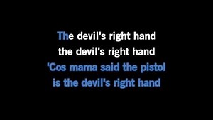 Karaoke The Devil's Right Hand - Steve Earle - CDG, MP4, KFN - Karaoke Version