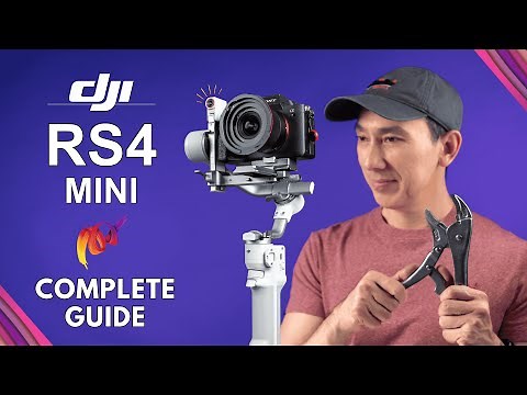 DJI RS4 Mini TUTORIAL Guide for Beginners: How to balance, setup and use the gimbal and tracking