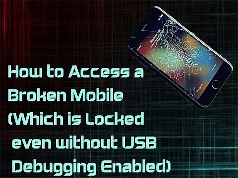How to access data from Broken Locked Android Mobile without USB Debugging
