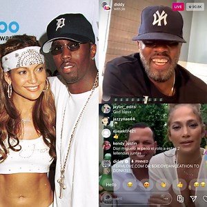 257K views · 487 reactions | J. Lo and Diddy reunite on Instagram Live for a good cause 朗 | Yahoo | Facebook