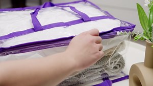 4 Pack Clear Zippered Storage Bags for Clothes, Closet Organizers and Storage Vinyl Bag for Bedding, Linen, Blankets, Comforters, Clothes & Toys Multi Purpose & Space Saver PVC Organizers