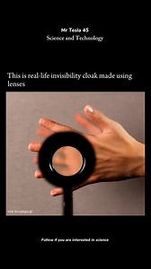 3.6K views · 38 reactions | This is real life invisibility cloak made using lenses #reelsfbシ #physics #sciencefacts | Mr Tesla Physics | Facebook