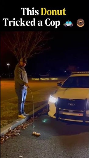 Late‑Night Prank: Donut Lures a Police Car!