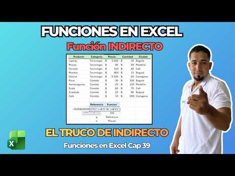 Cómo Usar la Función INDIRECTO en Excel | Referencias Dinámicas Cap 39 #sepamosexcel #excelsepamos