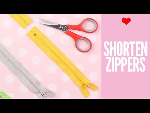 How to Shorten a Zipper - Yes You Can Do It!