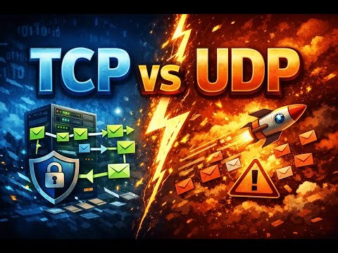 TCP vs UDP Explained Clearly | Differences, 3-Way Handshake, Use Cases | Networking Basics