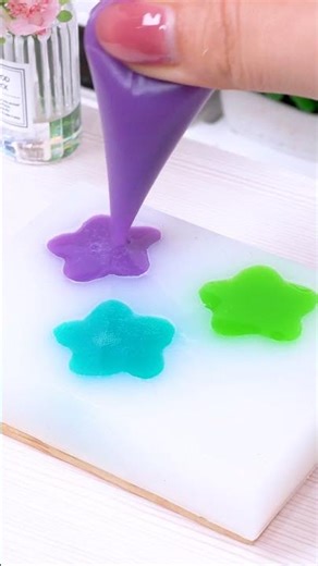 How To Make Raibow Star Jelly⭐️ Tiny Dessert ASMR | Satisfying Miniature Sweets #shorts #asmr #mini