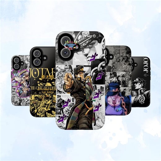 Jotaro Kujo Phone Case – Jojo’s Bizarre Adventure Star Platinum Art – Iphone/samsung Protection - Etsy