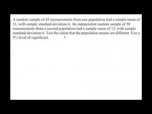 T - Test: Two Samples When Sigma is Not Given / known With P value & T- value approach