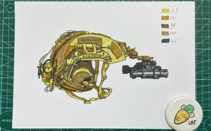 ABS 合金轻量化 FAST 作战头盔，后续漆色