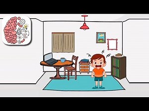 Как пройти Brain Test 267 уровень Он так зол, успокой его.