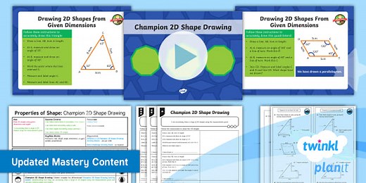 PlanIt Maths Year 6 Properties of Shapes Lesson Pack 10: Draw More Complex Shapes Accurately