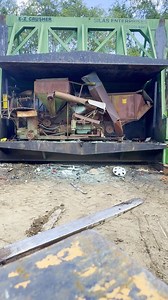 I CRUSHED an old COMBINE! #junkyard #recycling #scrap #recycle #carcrusher #vintage #antique #metal | Adventures Made From Scratch