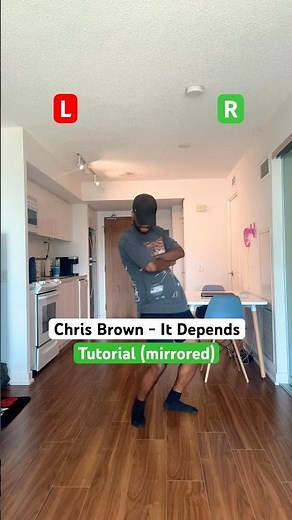 Chris Brown - It Depends Tutorial (Mirrored) #itdependschallenge #dance #tutorial