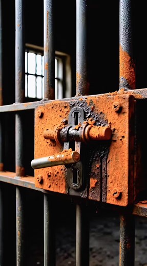 This Prison Lock Was Frozen With Rust… Watch This 😳🔒” #rustremoval #asmr #satisfying #oddlysatisfying #restoration