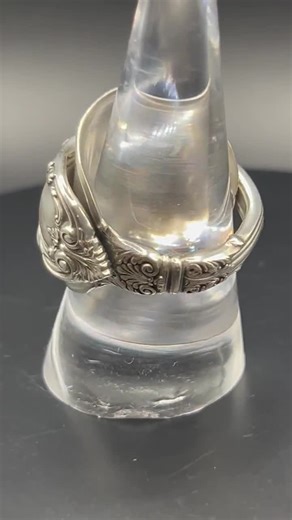 Sterling Silver Spoon Ring: Handmade 1934 Charles II Gorham Pattern - Etsy