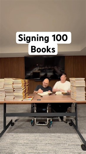 Signing 100 Books #books #BookSigning #timelapse #BreakingFree