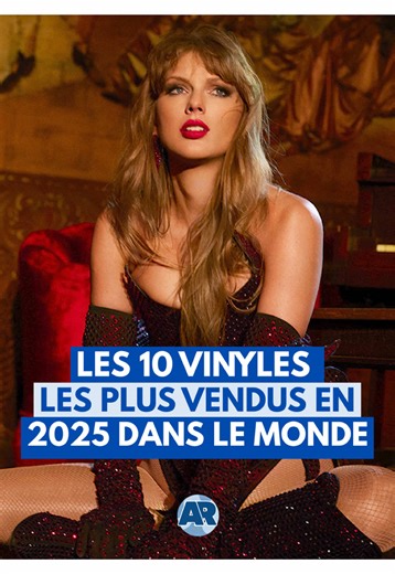 Les 10 vinyles les plus vendus en 2025 à travers le monde ! #vinyles #taylorswift #sabrinacarpenter