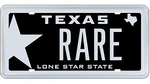 Here's how you can snag one of these rare Texas license plates